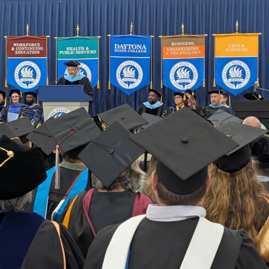 The 2025 Awards Convocation stage.