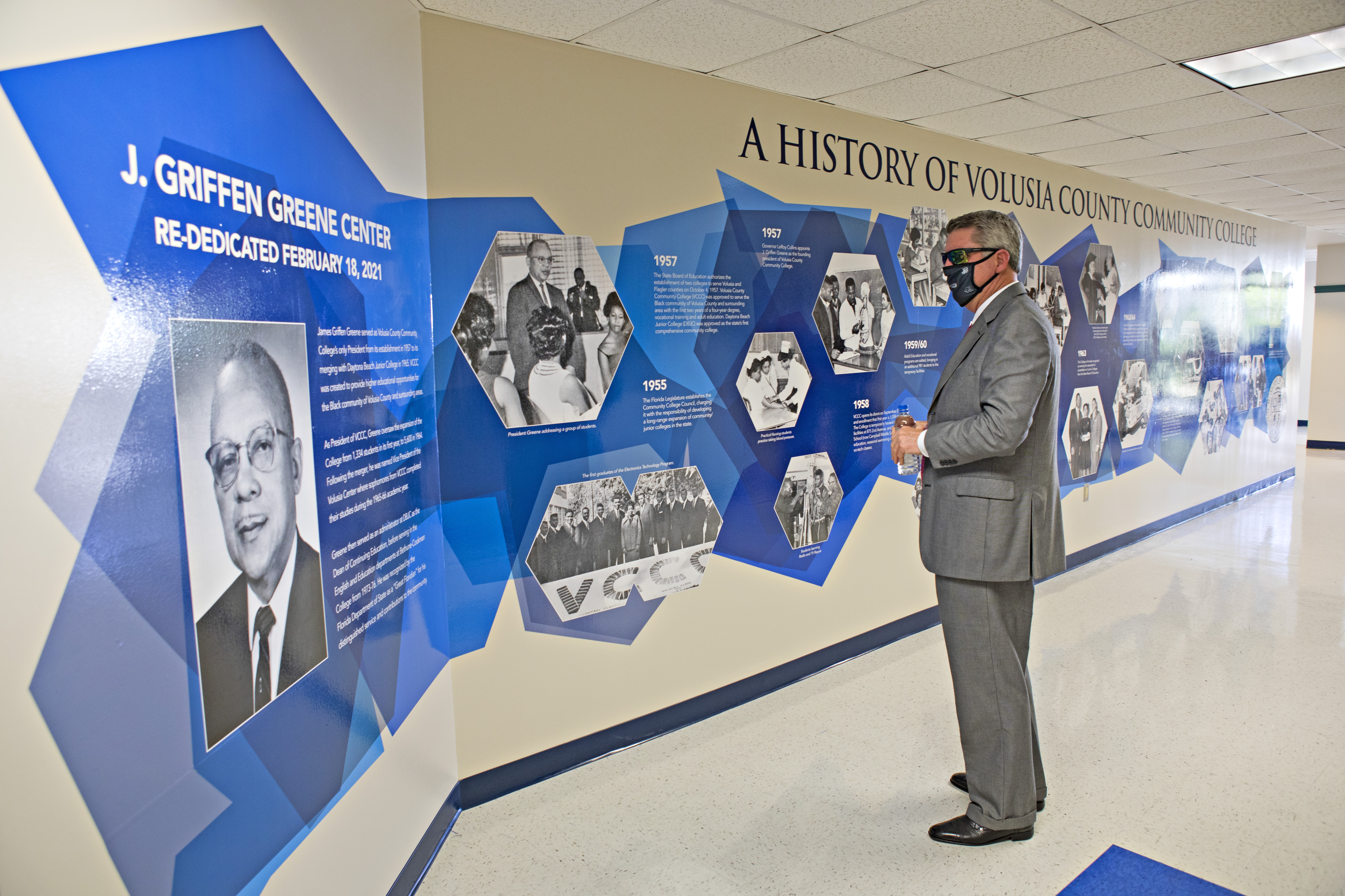 Daytona State History Wall