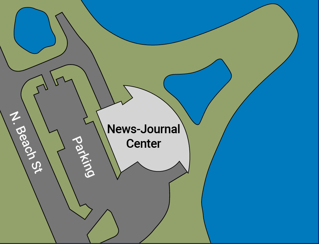 News-Journal Center campus map