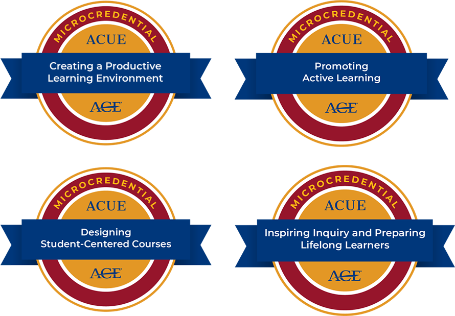 acue badges