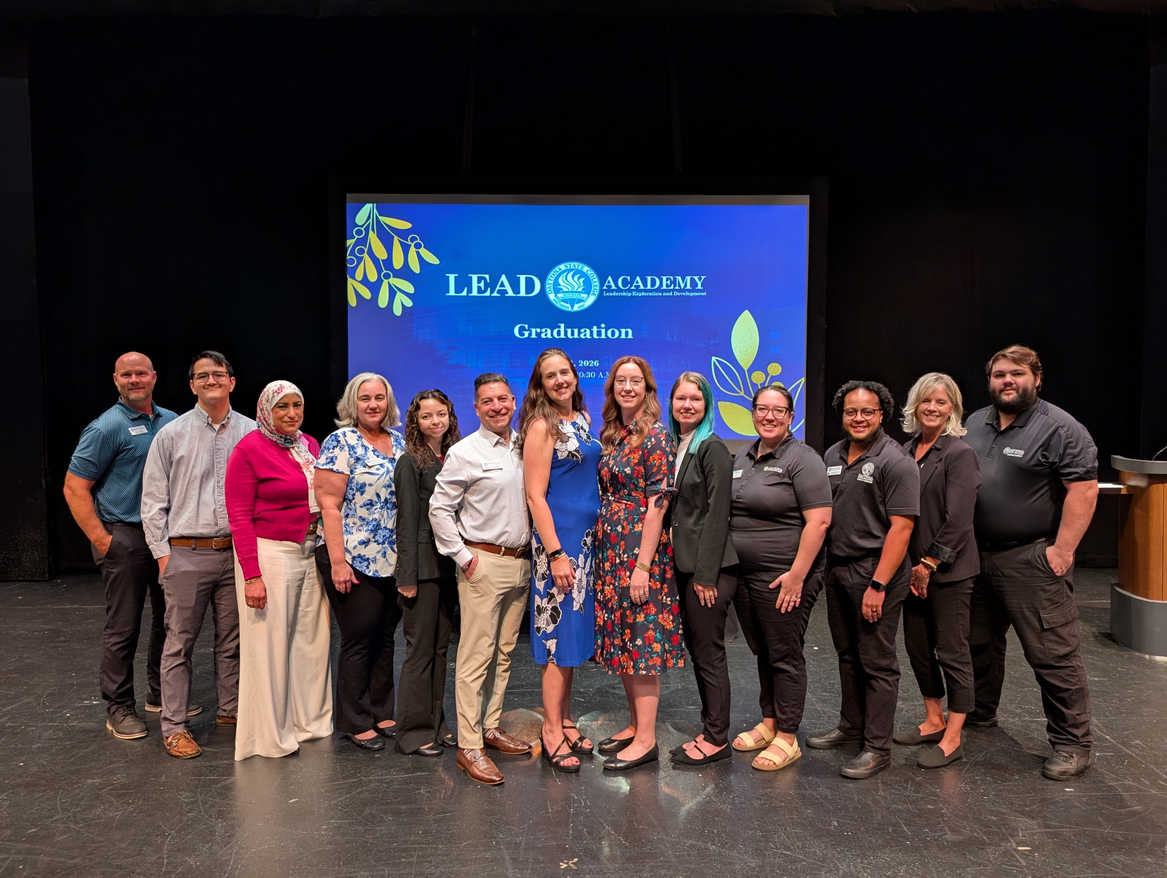 The 2025-2026 LEAD Academy cohort at their graduation ceremony on June 18, 2026