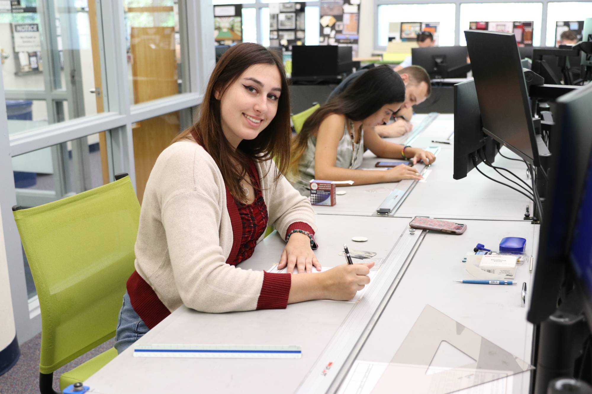 Students in the Architectural and Building Technology program. 