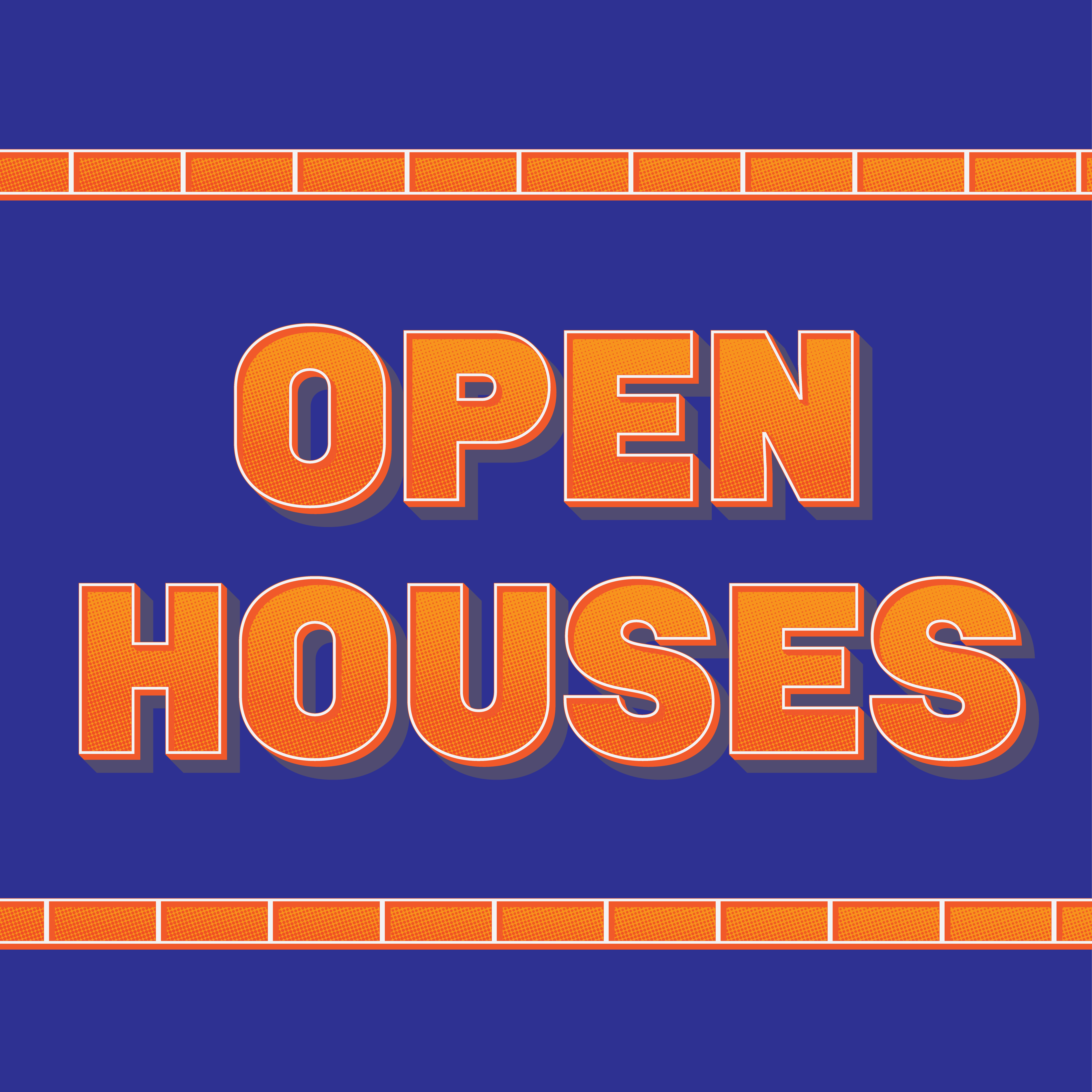 Spring open houses graphic. 