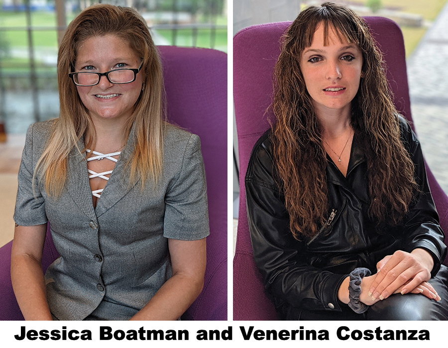 Jessica Boatman and Venerina Costanza