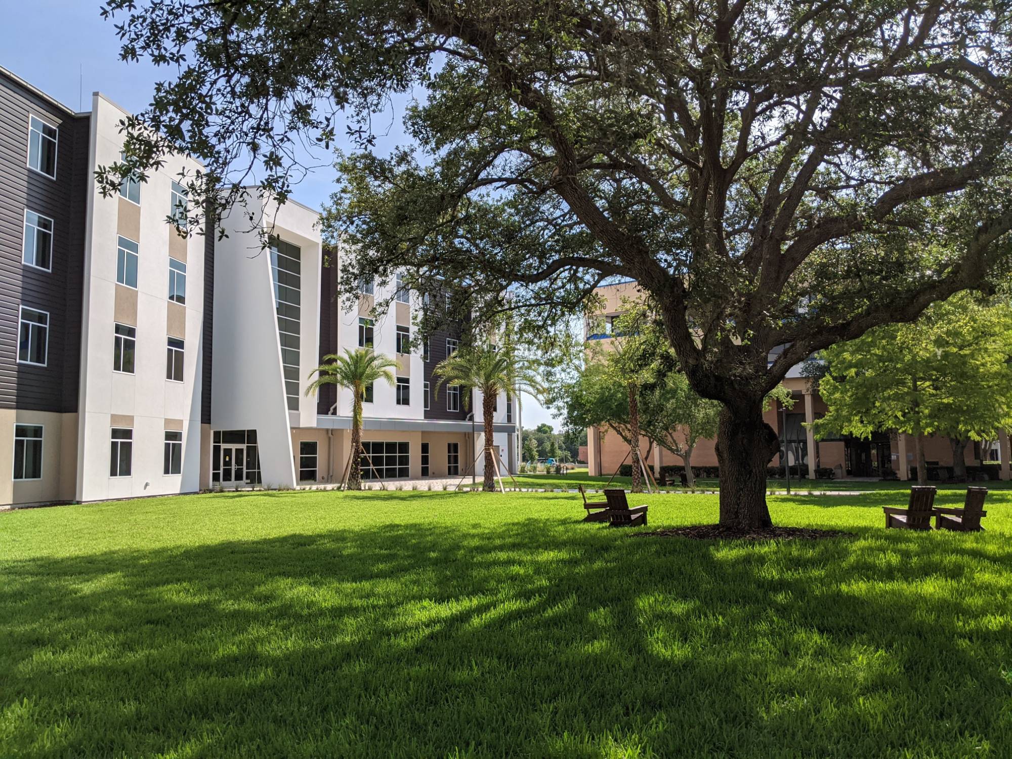 Exterior view of the DSC residence hall