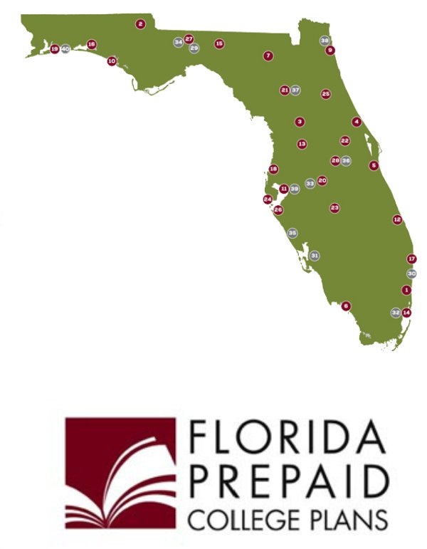 state of Florida image and Florida PrePaid logo