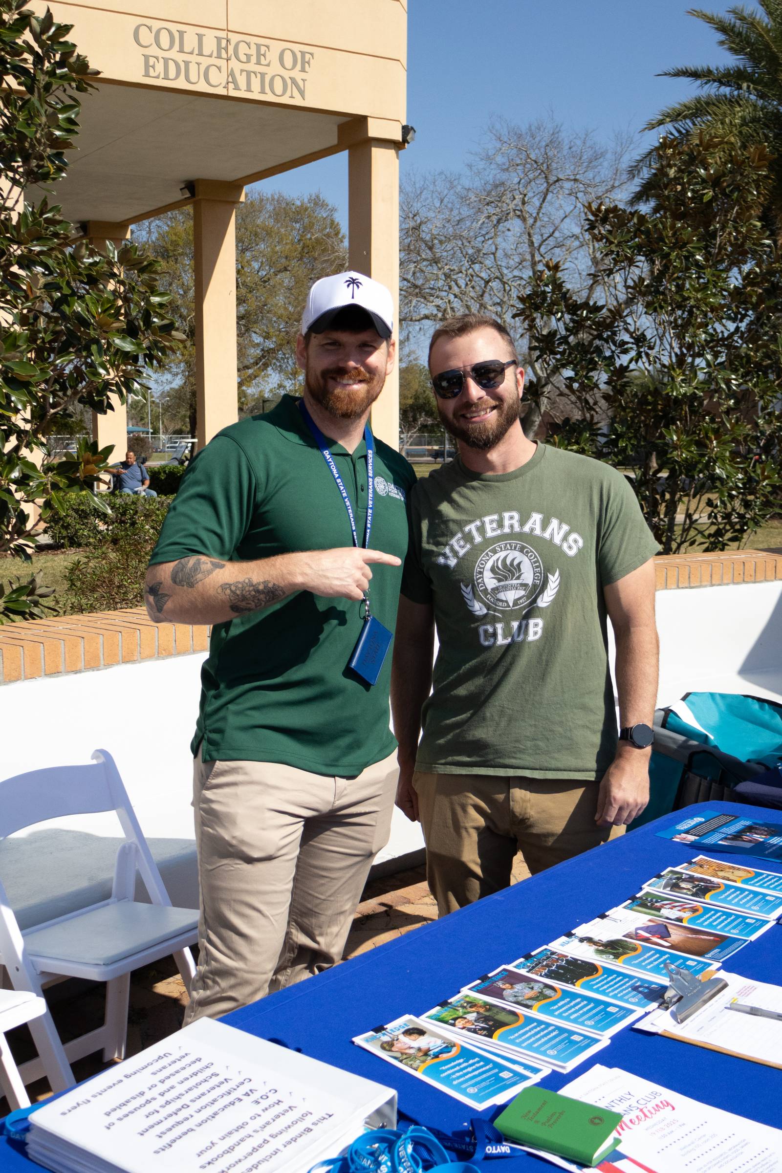 Veterans Club members at the Welcome Back event. 